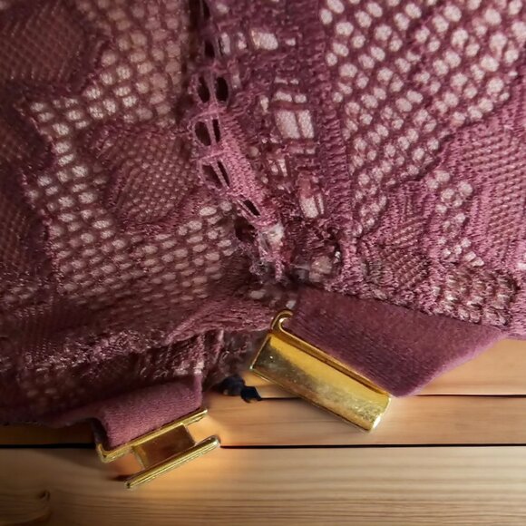 NWOT SOMA 36D Embraceable Enchanting Lace in Mauve - Picture 3 of 4